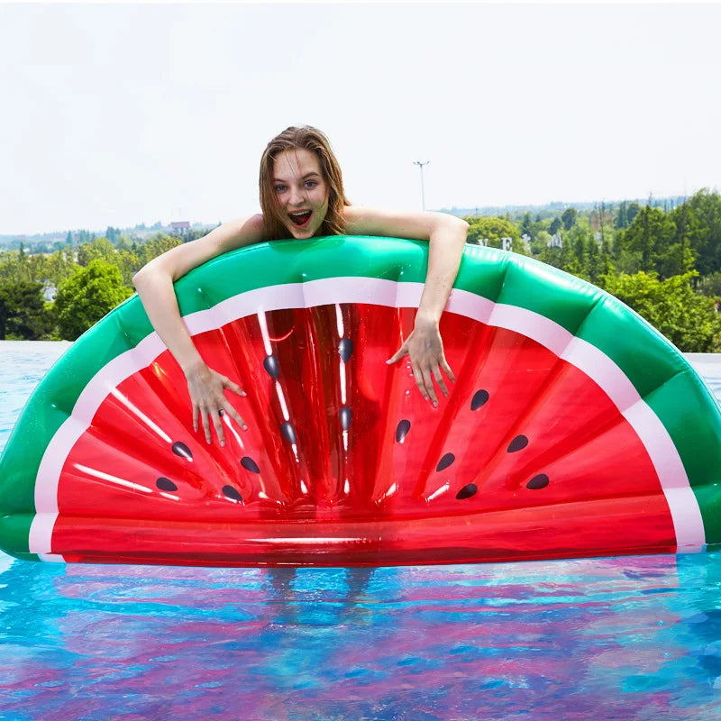 Fruit Floating Row Swimming Pool Floating Air Bed Pineapple Watermelon Cactus Summer Pool Beach Party Air Mattress Free Gifts