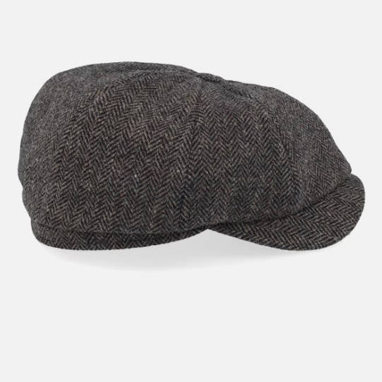 Newsboy Classic Cap Dark Brown Flat Cap
