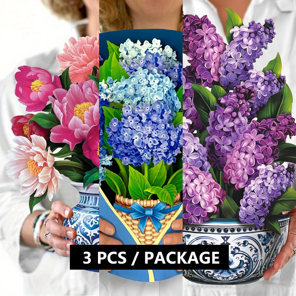 3D flower card