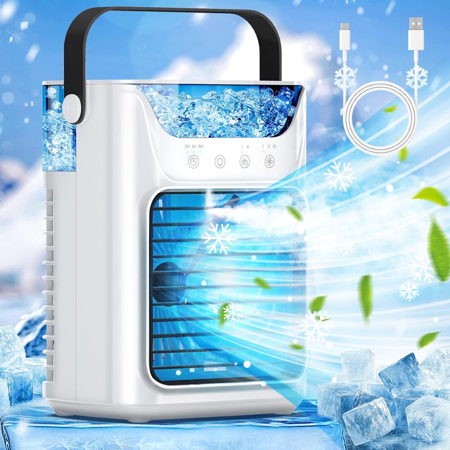 3 Speed Fast Cooling Evaporative Air Cooler