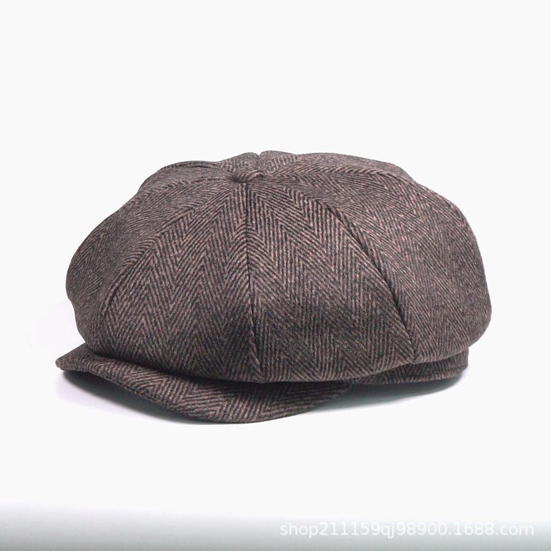 Newsboy Classic Cap Dark Brown Flat Cap