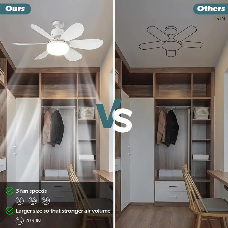 Socket Fan Light Screw Ceiling Fans With Lights And Remote