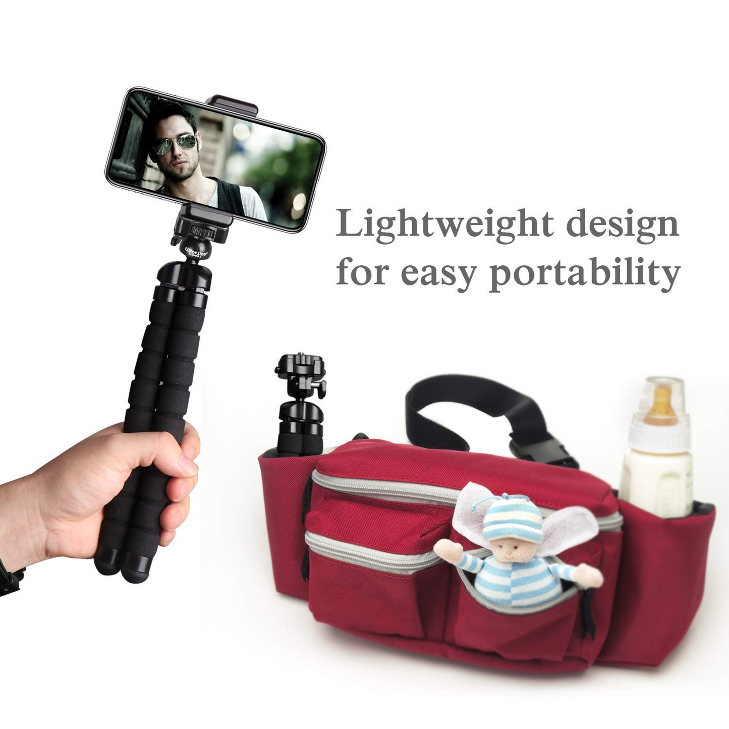 Tripod Octopus Sponge Mobile Phone Holder