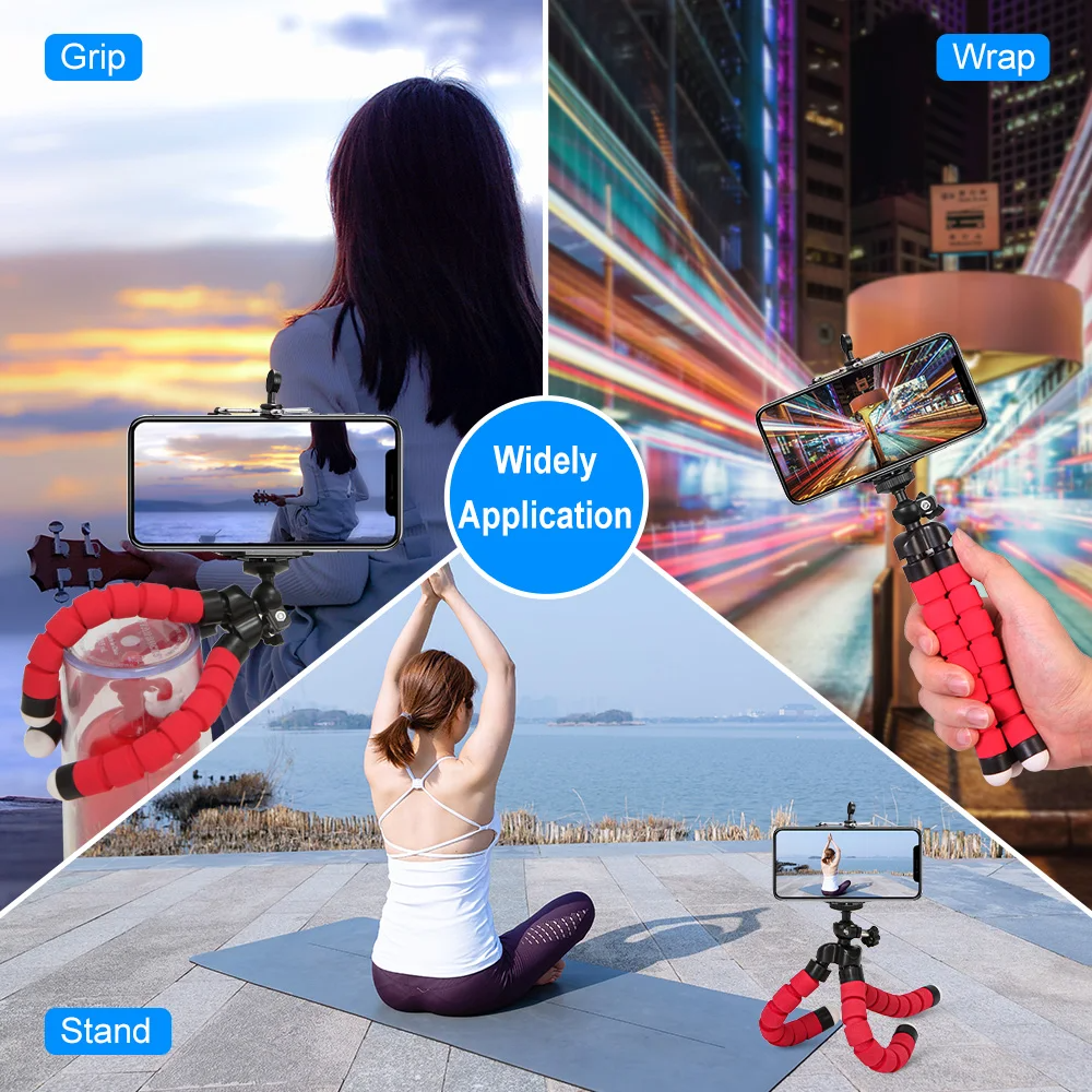 Tripod Octopus Sponge Mobile Phone Holder