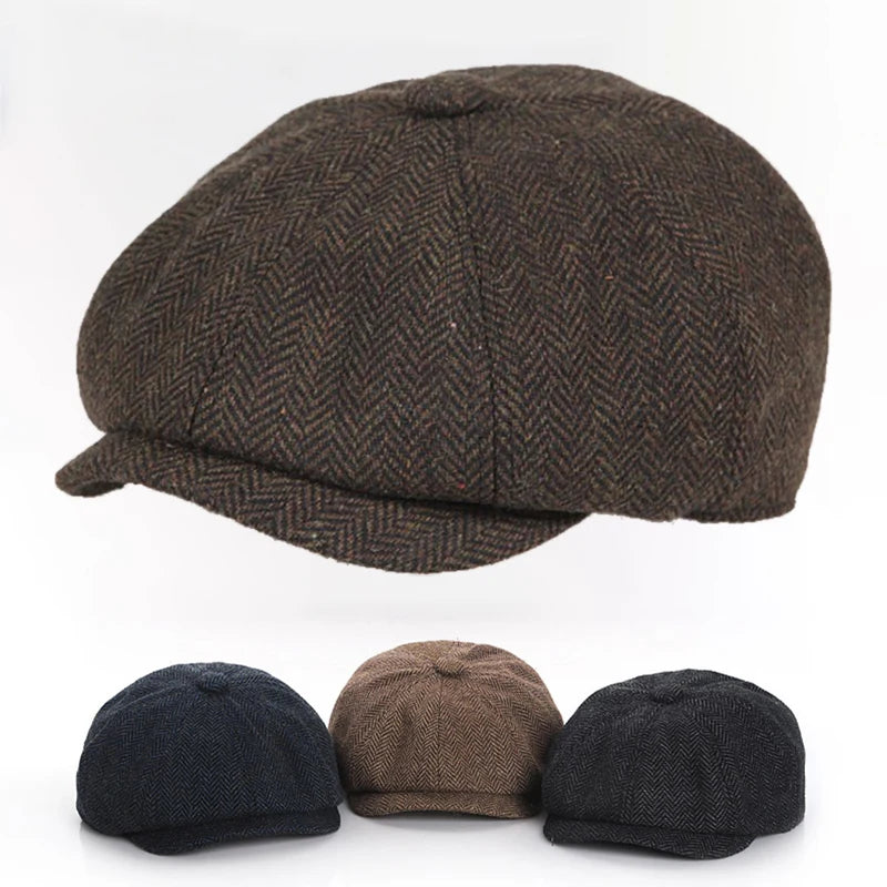 Newsboy Classic Cap Dark Brown Flat Cap