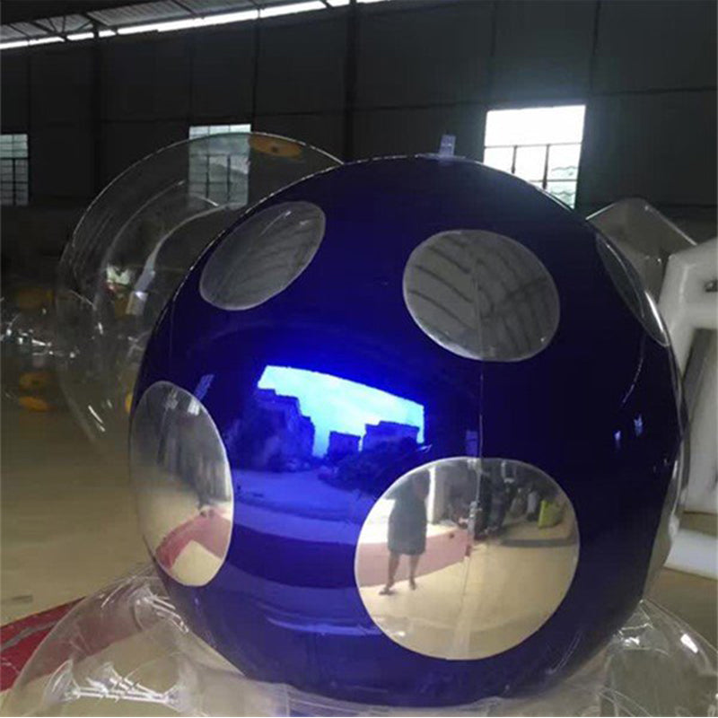Yellow PVC Large Hanging Mirror Ball