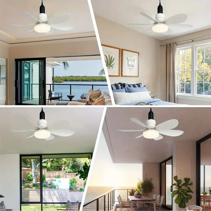 Socket Fan Light Screw Ceiling Fans With Lights And Remote