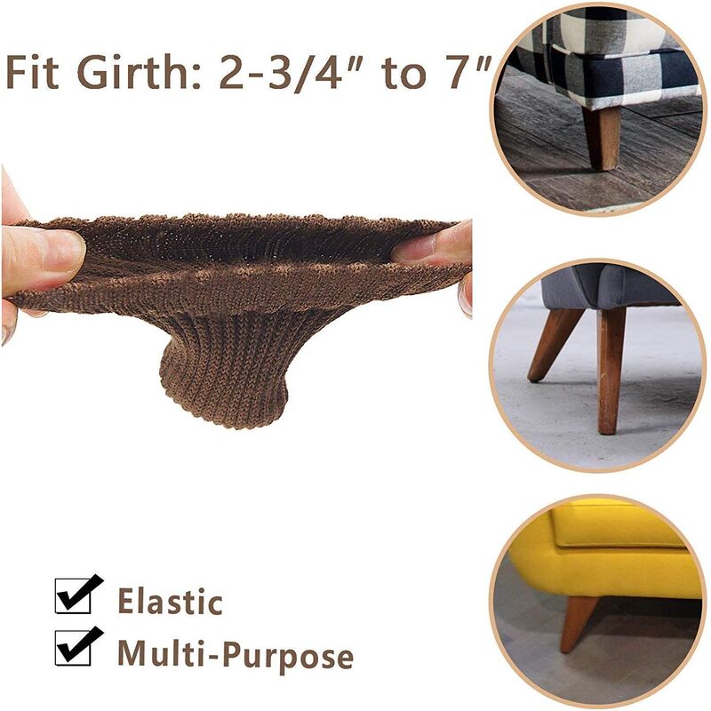 24 PCS Furniture Leg Knitted Furniture Protector