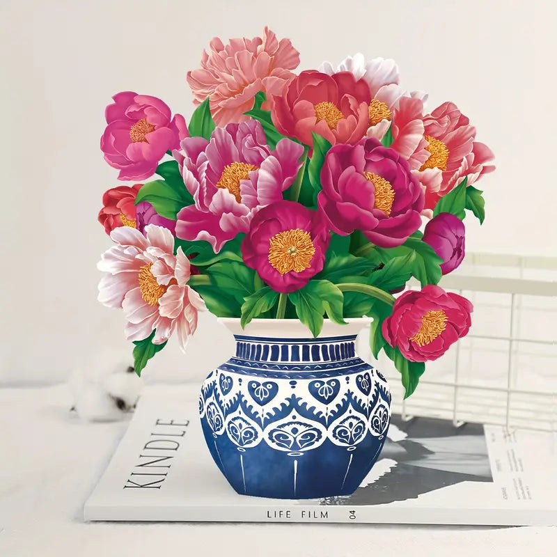 3D flower card