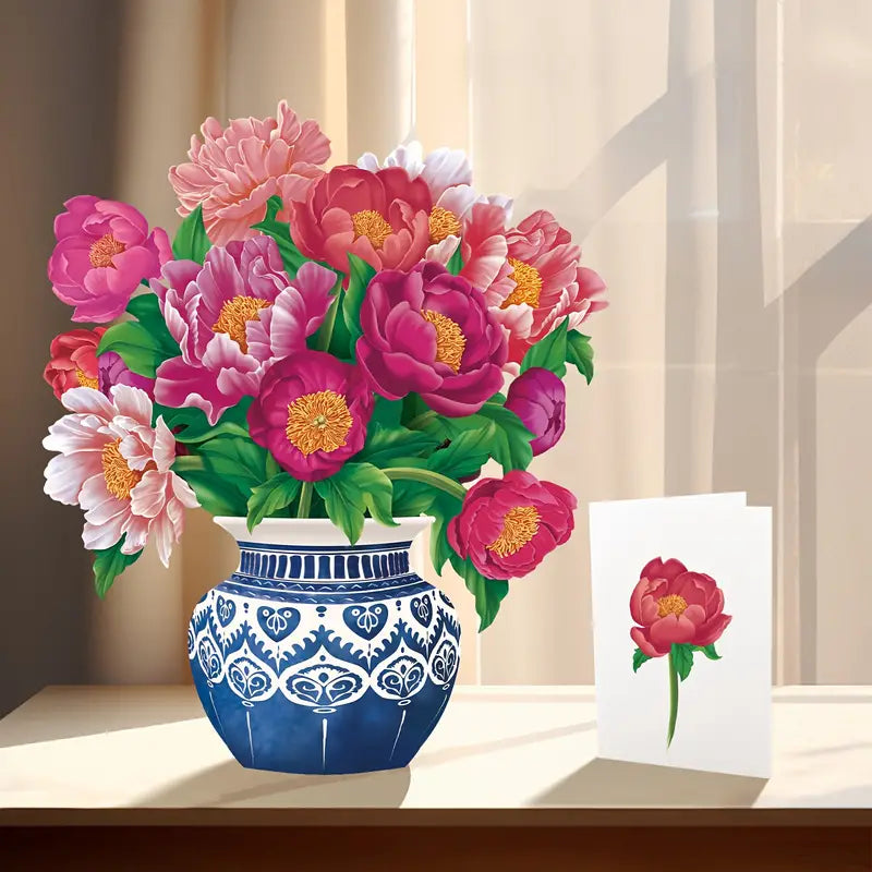 3D flower card