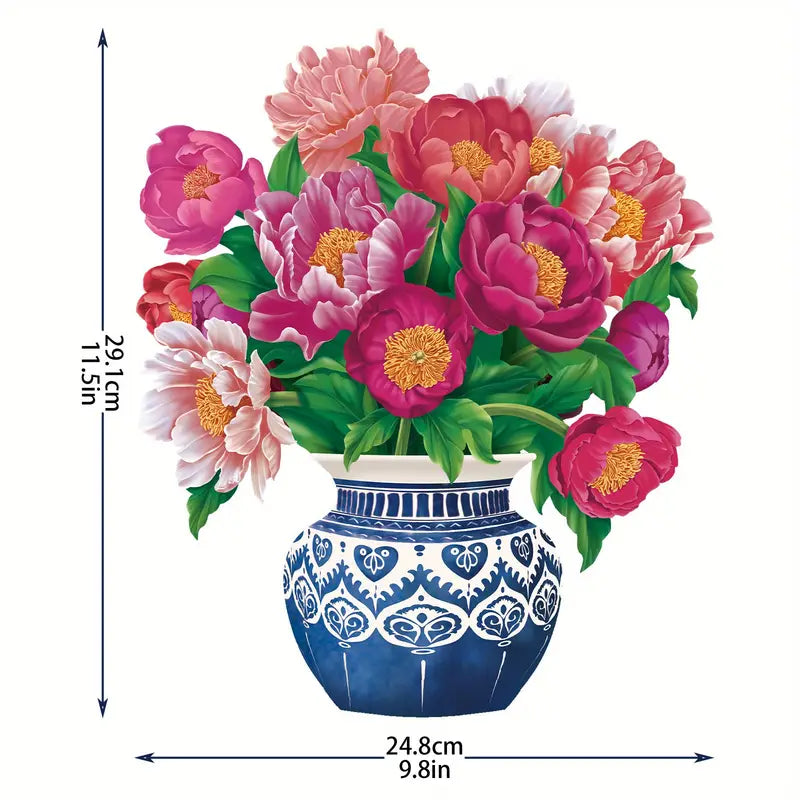 3D flower card