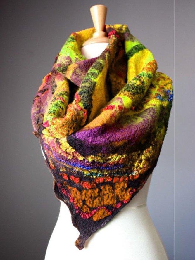 Women Polyester Winter Holiday Scarves