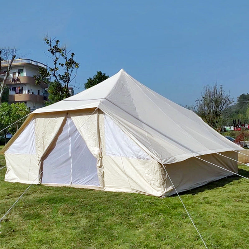 Outdoor Cotton Canvas Bell Tent for Family Travel Party and Hunting Camping Yurt Tent
