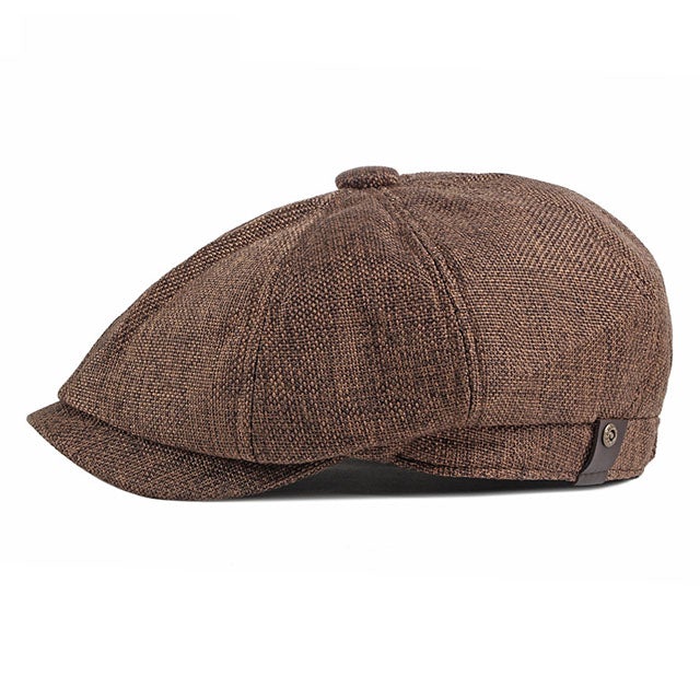 Vintage Herringbone Octagon Cap