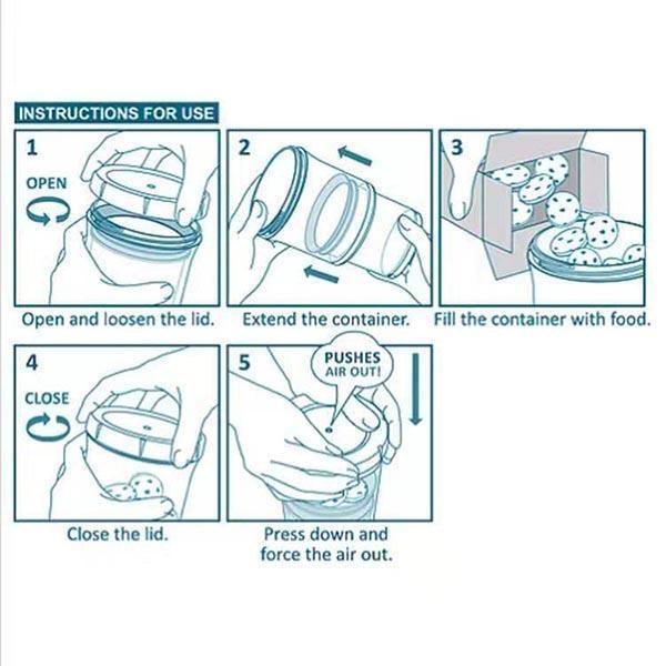 Adjustable Food Storage Container