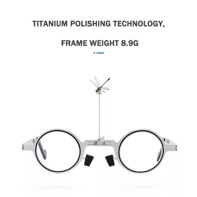 🔥2024 Hot Sell 🔥Ultra Light Titanium Material Screwless Foldable Reading Glasses