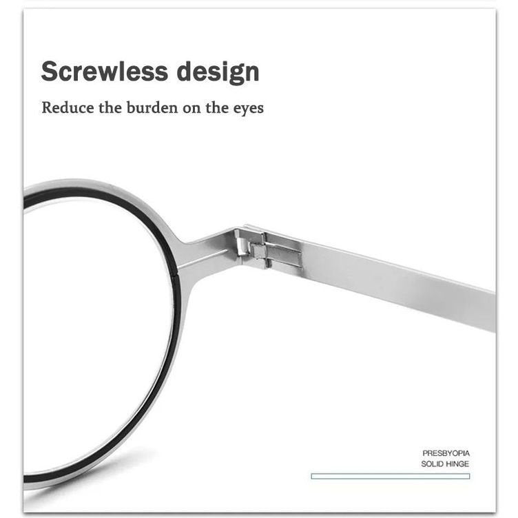 🔥2024 Hot Sell 🔥Ultra Light Titanium Material Screwless Foldable Reading Glasses