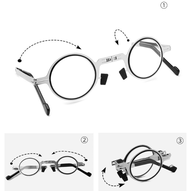 🔥2024 Hot Sell 🔥Ultra Light Titanium Material Screwless Foldable Reading Glasses