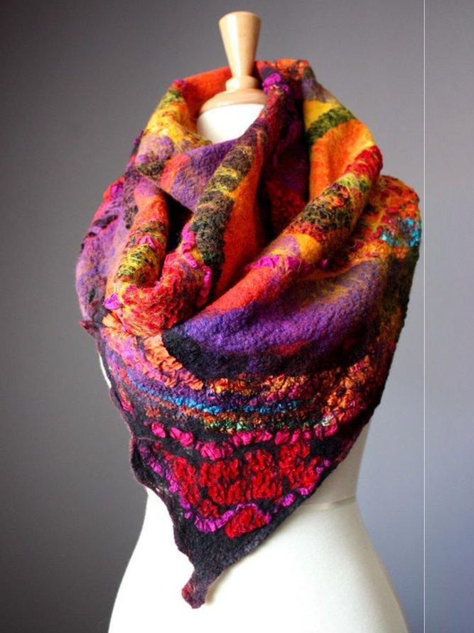 Women Polyester Winter Holiday Scarves