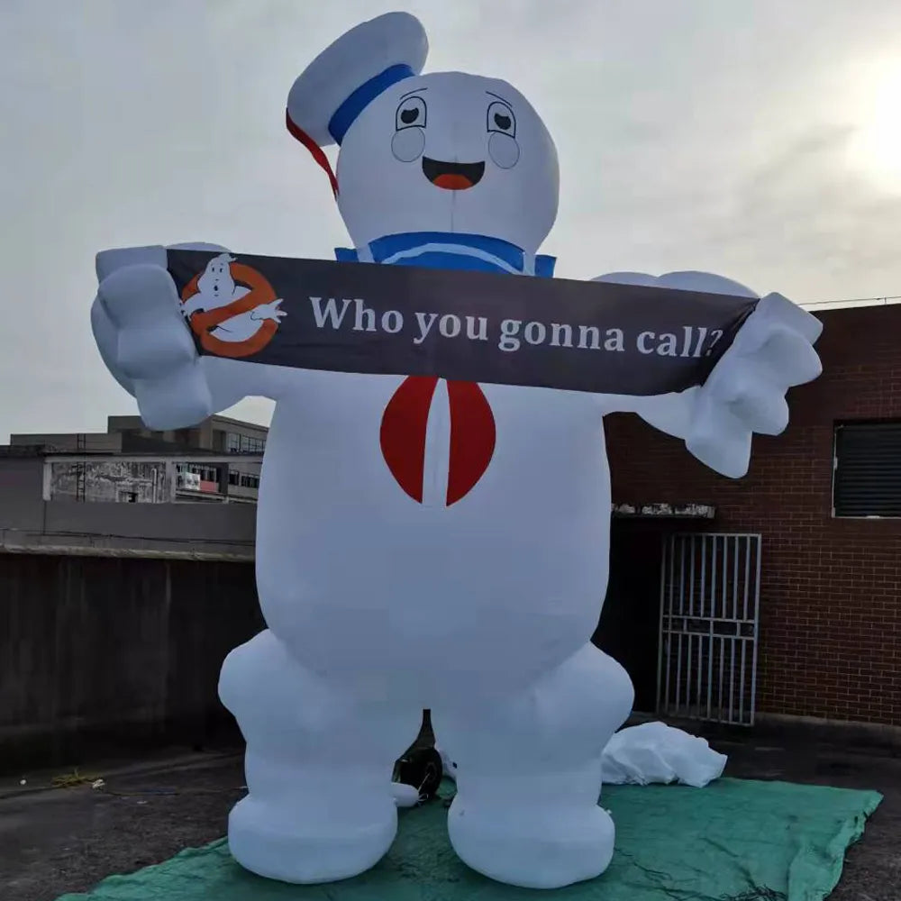 6m 20ftH Stay Puft Inflatable Marshmallow man Halloween decoration Ghostbuster model for outdoor advertising