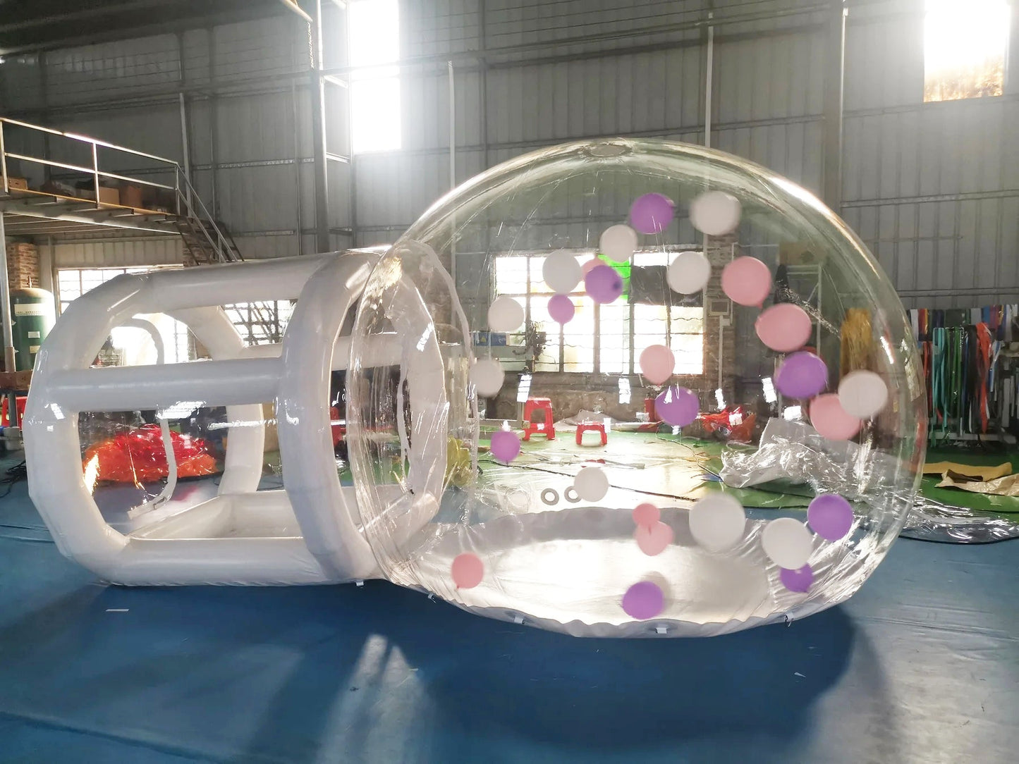Inflatable bubble house with balloons party clear dome tent inflatable tent house