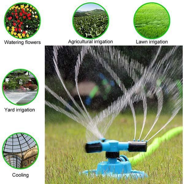 360-Degree Rotating Garden Sprinkler