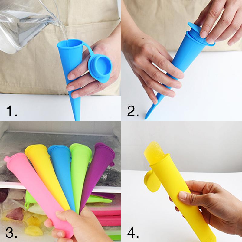 【BUY 1 GET 1 FREE】Colorful Silicone Ice Pop Mold Set