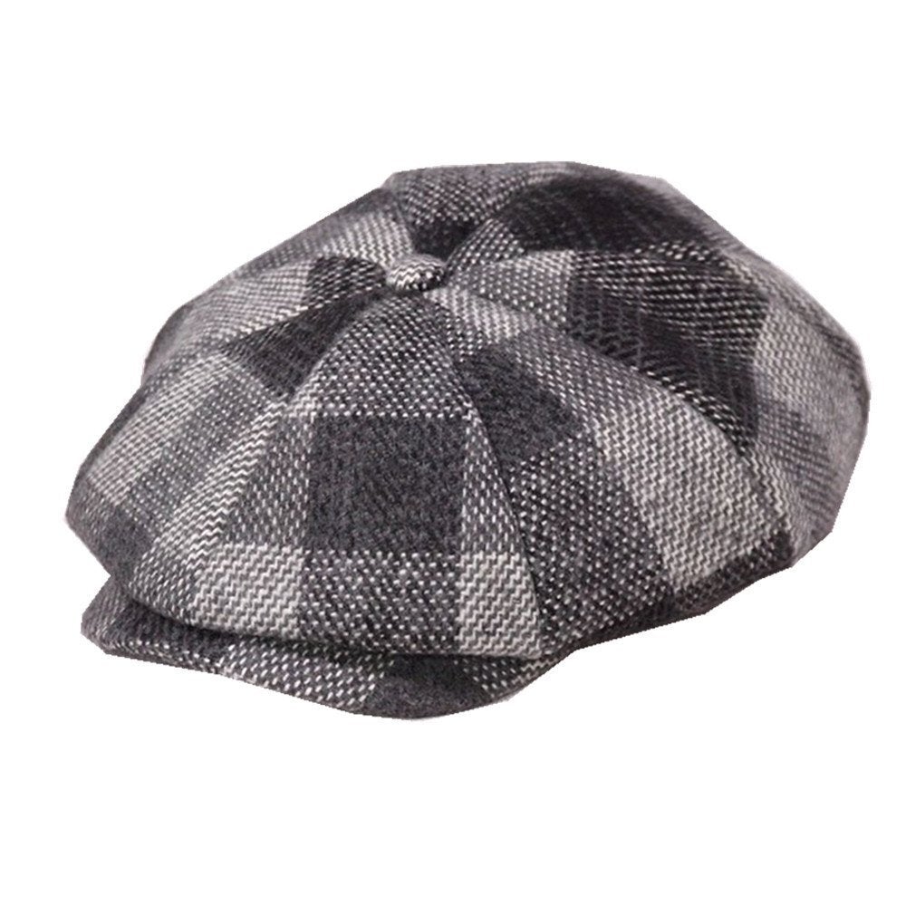 Vintage Herringbone Octagon Cap