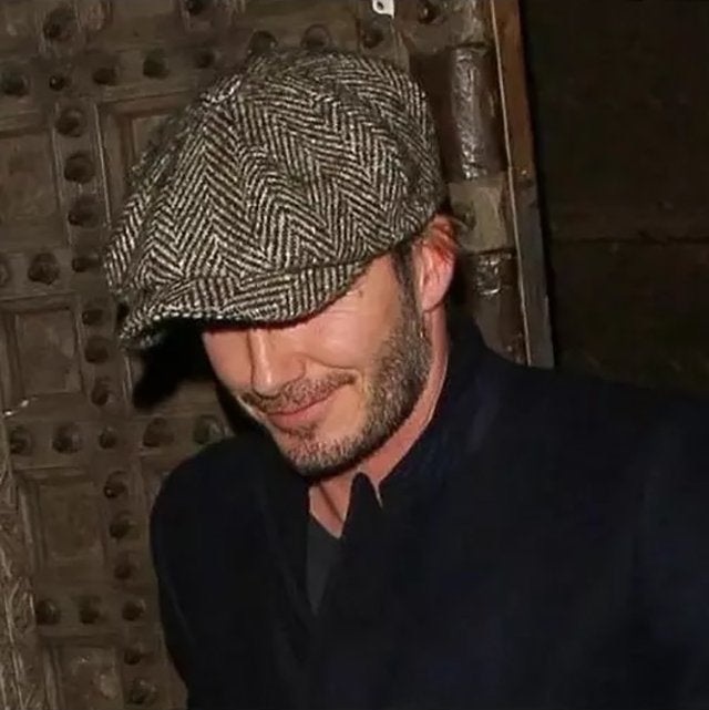 Vintage Herringbone Octagon Cap