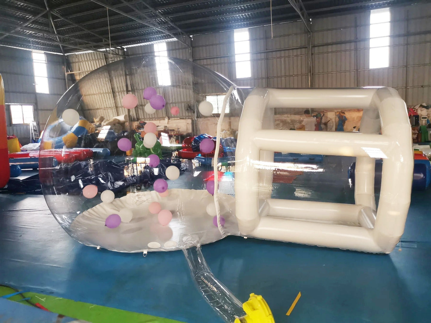 Inflatable bubble house with balloons party clear dome tent inflatable tent house
