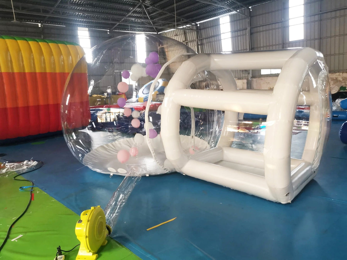 Inflatable bubble house with balloons party clear dome tent inflatable tent house
