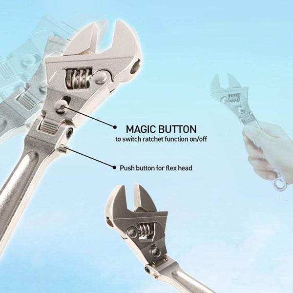 8 inch Adjustable Ratchet Wrench