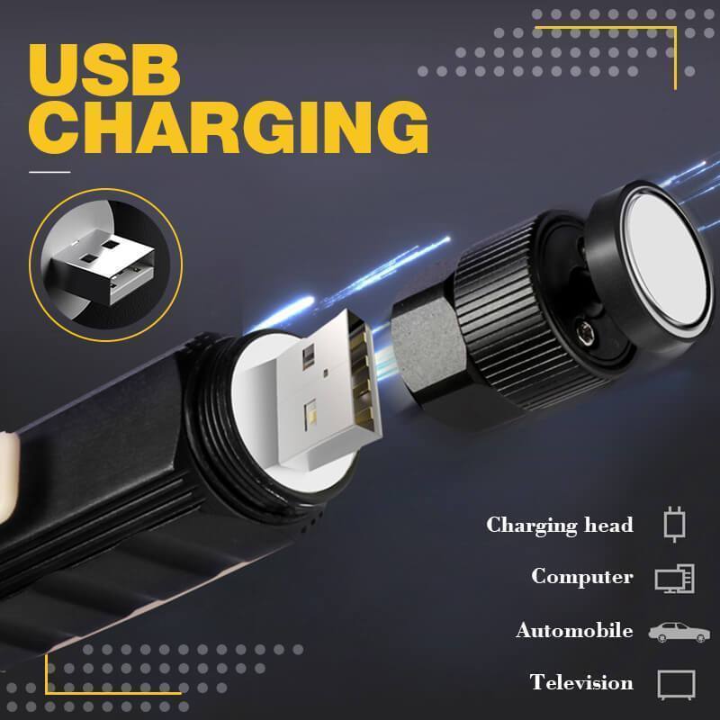 Multifunctional 360-degree Magnet Anti-fall Flashlight