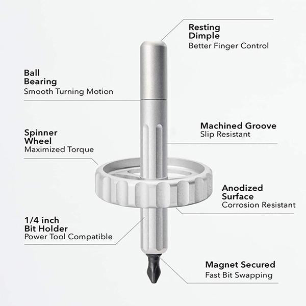 SHARPFEEL™ Spinner Drive Multi-Purpose Screwdriver