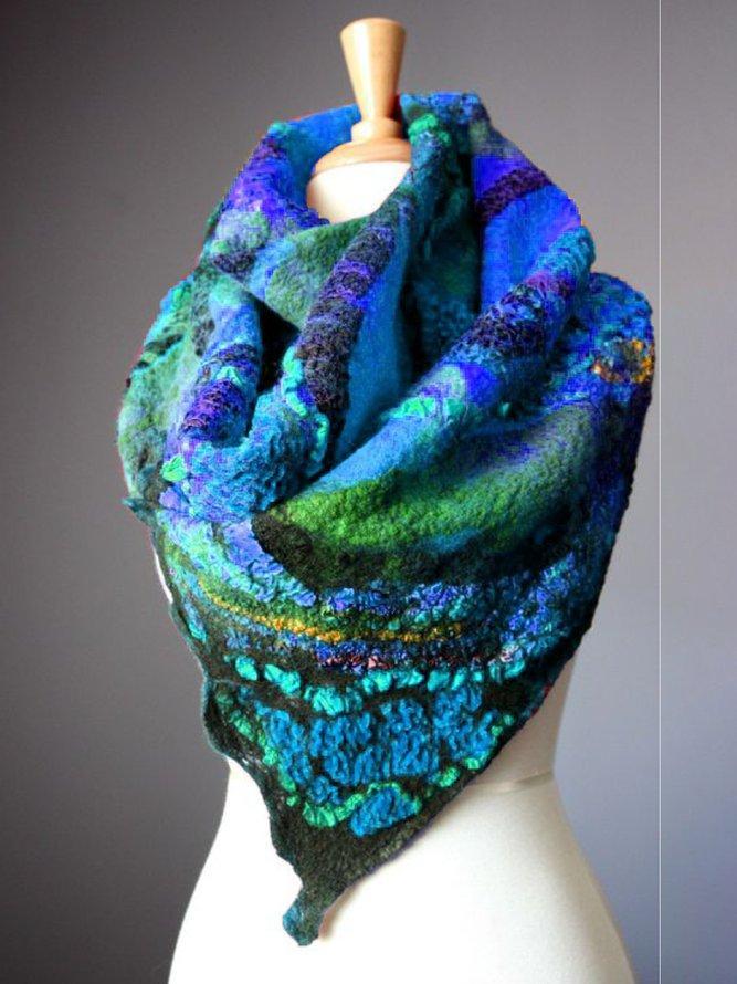 Women Polyester Winter Holiday Scarves