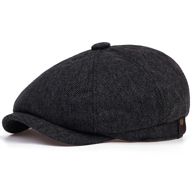 Vintage Herringbone Octagon Cap