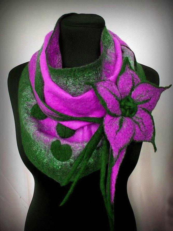 Women Elegant Fashion Floral Scarf