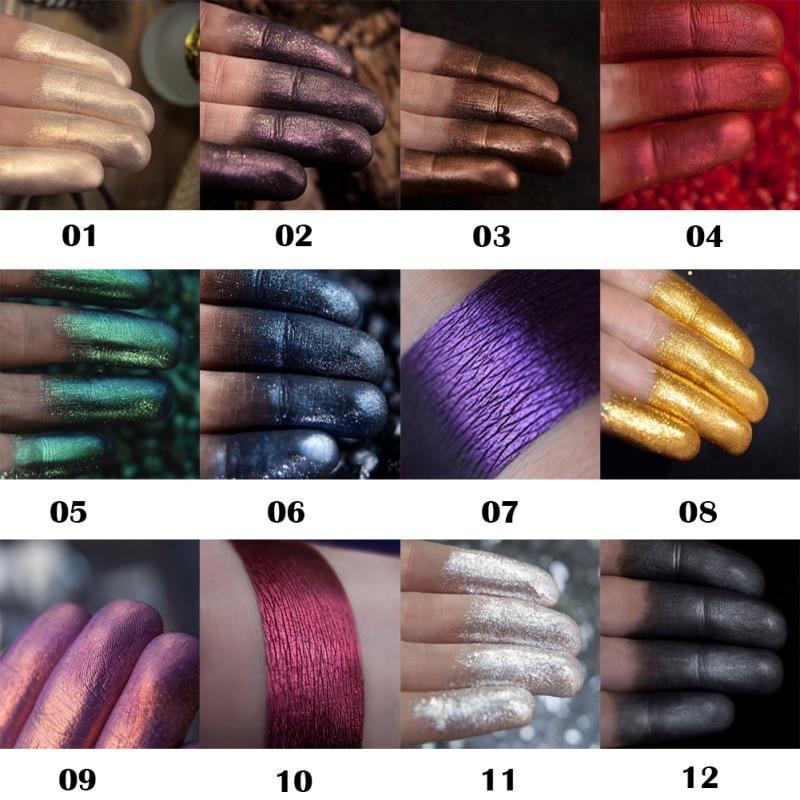 🔥12 Colors Shimmer Eye Shadow