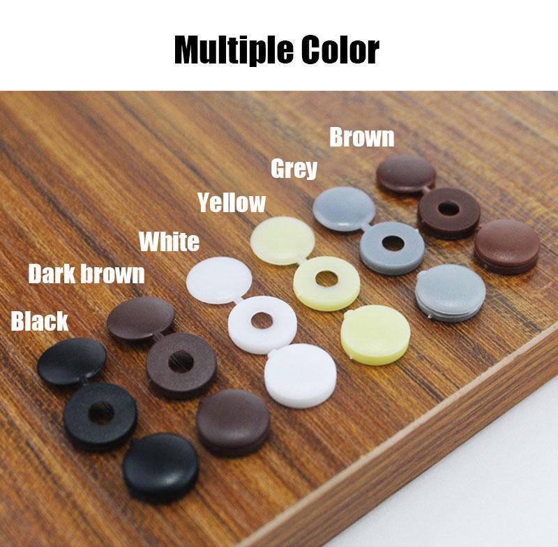 100PCS Hinged Screw Cover Caps