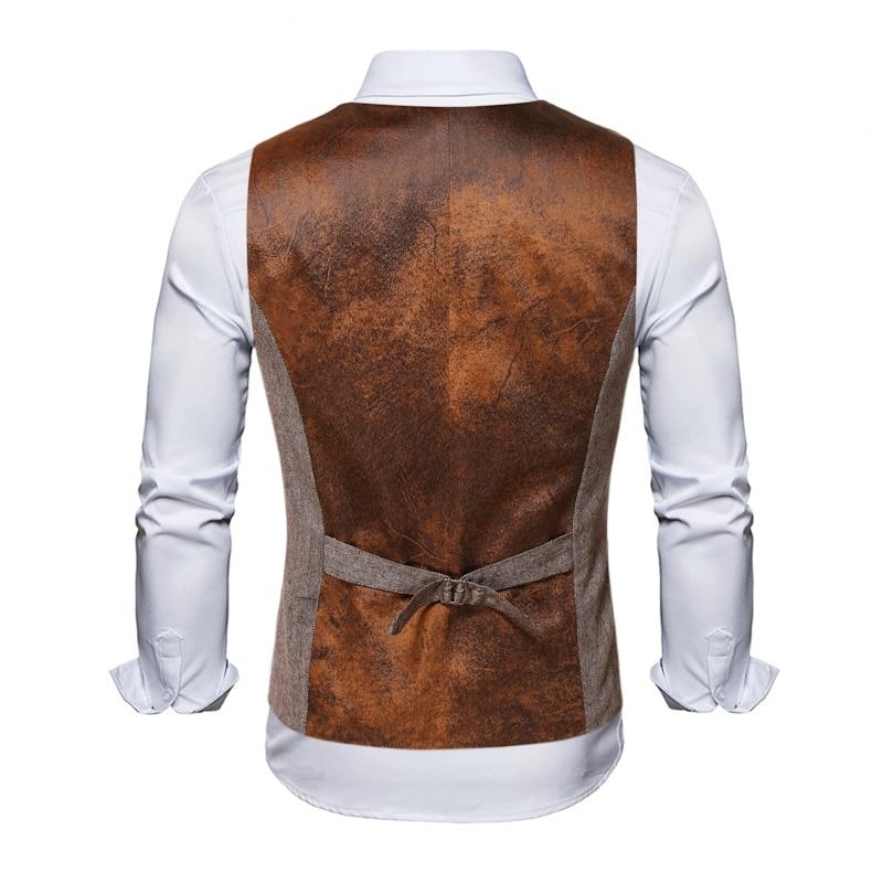 Wedding European Style Brand Men's brown vest