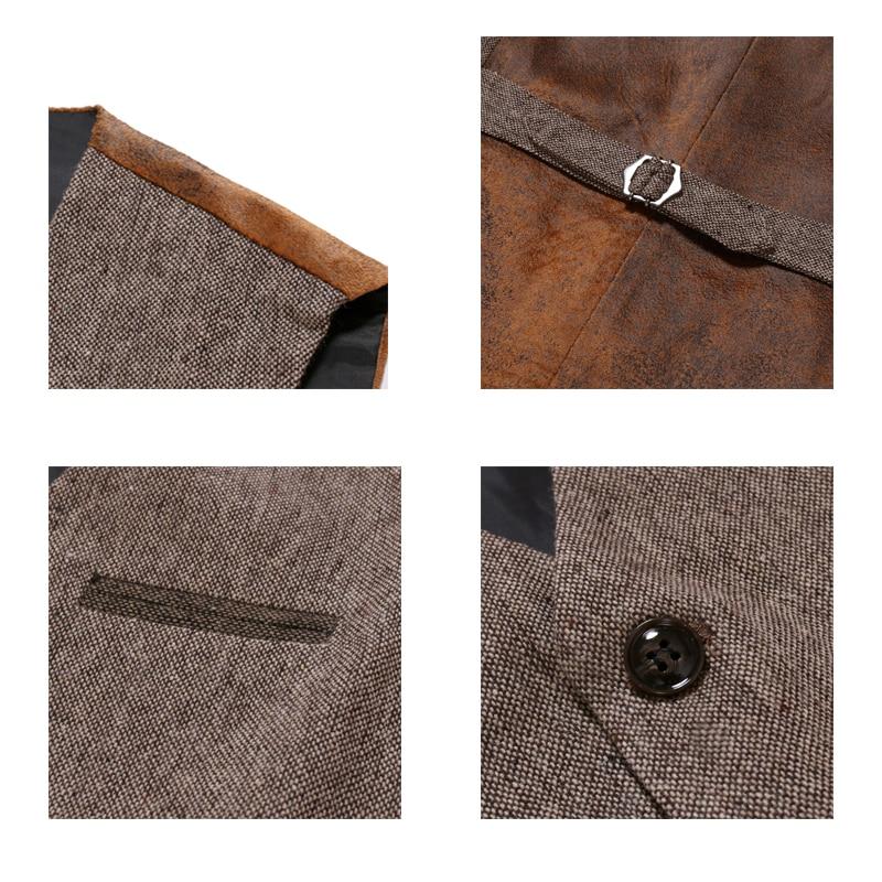 Wedding European Style Brand Men's brown vest