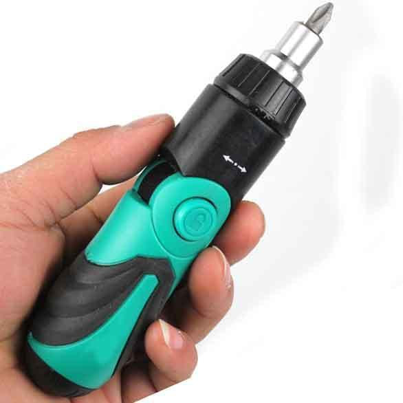 6 In 1 Ratchet Folding Multi-Function Screwdriver