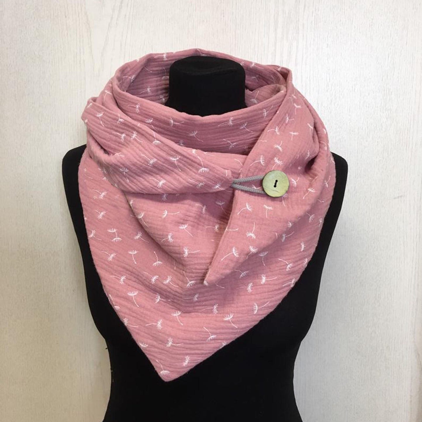 Winter Fashion Retro Multi-Purpose Shawl Button Scarf