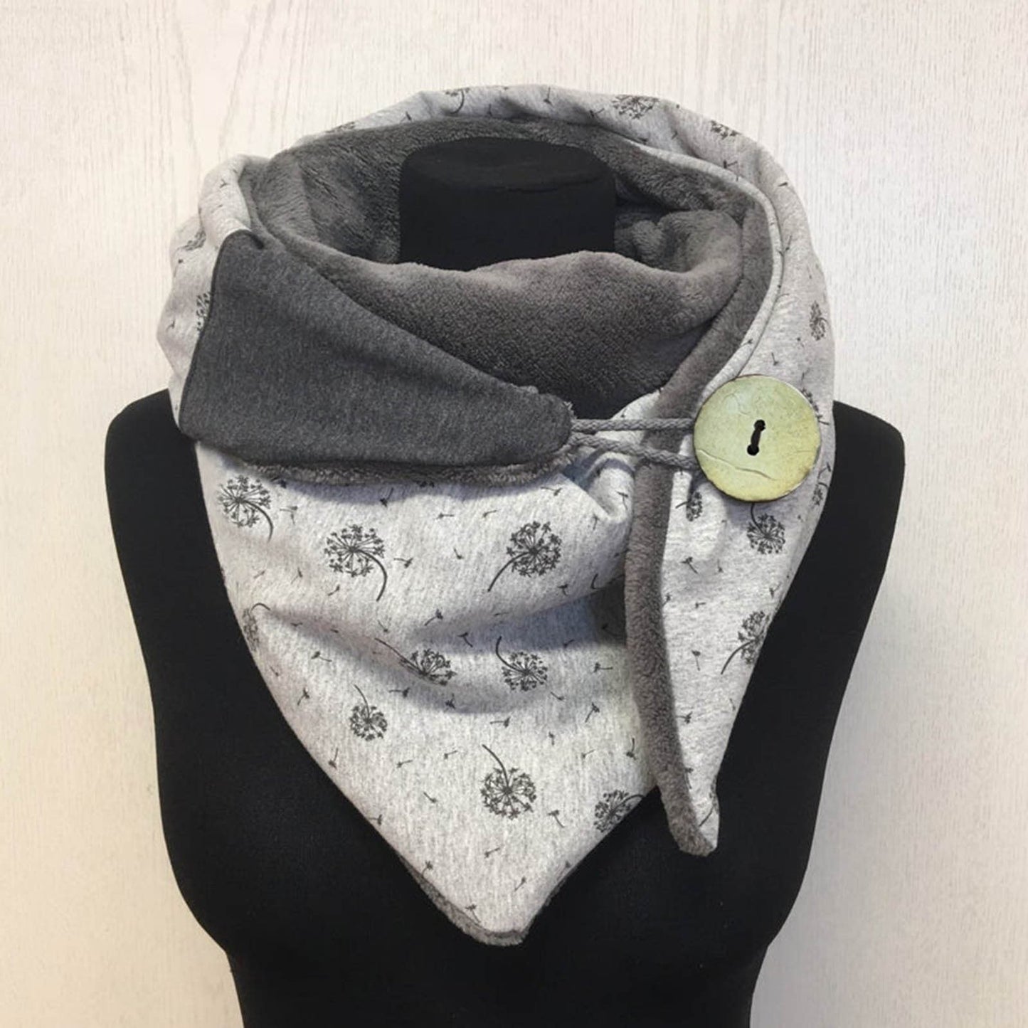 Winter Fashion Retro Multi-Purpose Shawl Button Scarf