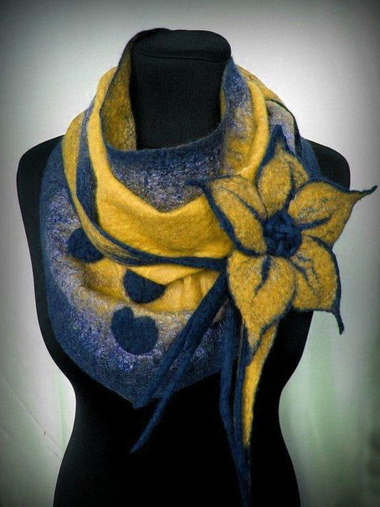 Women Elegant Fashion Floral Scarf