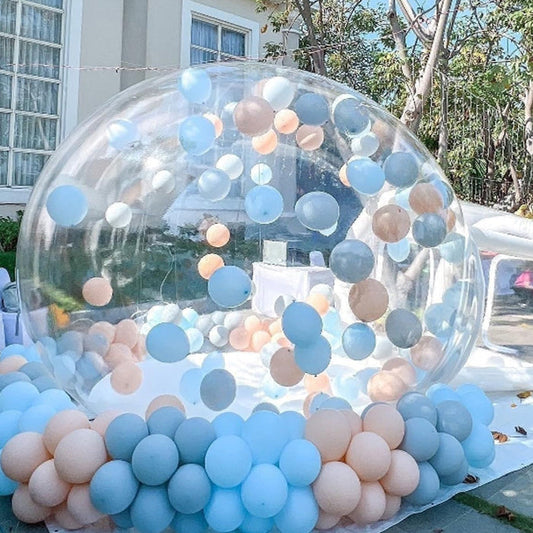 Inflatable bubble house with balloons party clear dome tent inflatable tent house