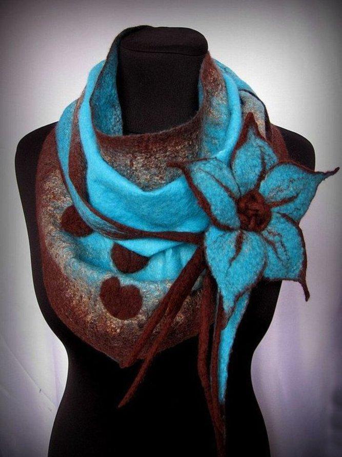 Women Elegant Fashion Floral Scarf