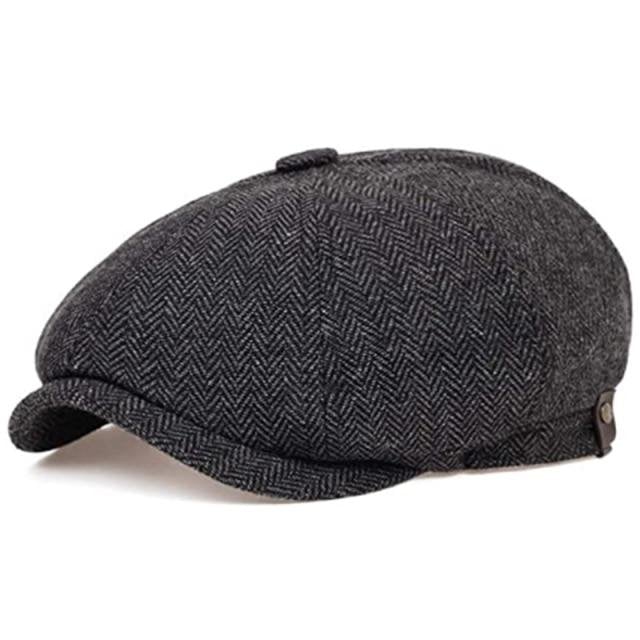 Vintage Herringbone Octagon Cap