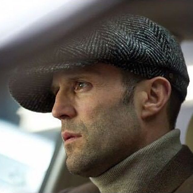 Vintage Herringbone Octagon Cap