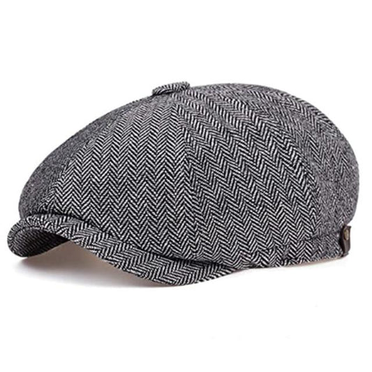 Vintage Herringbone Octagon Cap